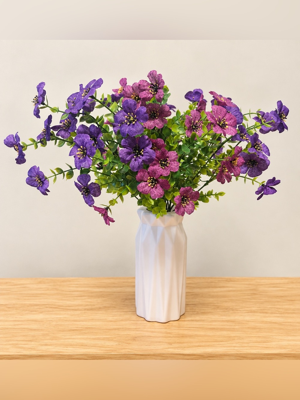 Artificial Purple & Magenta Flower Arrangement  - Home Accents
